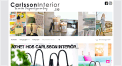 Desktop Screenshot of carlssoninterior.se