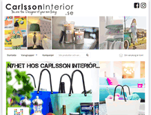 Tablet Screenshot of carlssoninterior.se